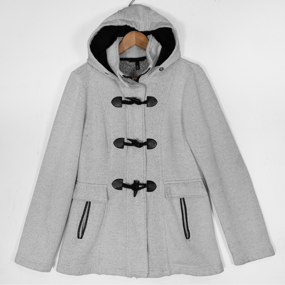 IZ Byer Hooded Toggle Front Jacket Womens M Coastal Fisherman